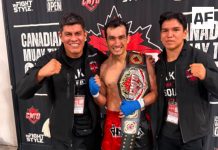 Manzanillense Pedro Marroquín se corona campeón del Abierto Canadiense de Muay Thai