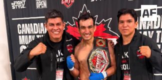 Manzanillense Pedro Marroquín se corona campeón del Abierto Canadiense de Muay Thai