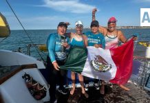 Pouleth Carbajal hace historia para Colima y México, al cruzar a nado y sola el Canal de la Mancha