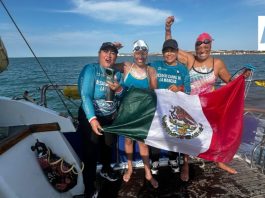 Pouleth Carbajal hace historia para Colima y México, al cruzar a nado y sola el Canal de la Mancha