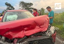 Dos personas resultan lesionadas tras choque en carretera Alcaraces-Quesería