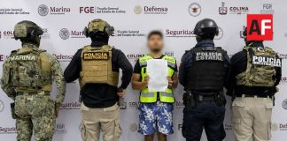 Marina, SSPC y FGE detienen en Colima a José Alfredo “N” (a) “El Pirul”, presunto sicario del Cartel Los Mezcales