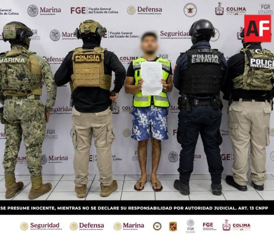 Marina, SSPC y FGE detienen en Colima a José Alfredo “N” (a) “El Pirul”, presunto sicario del Cartel Los Mezcales