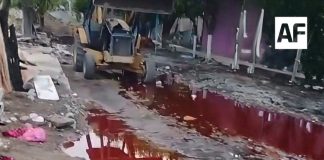 Derrame de agua con sangre en Coquimatlán fue provocado por ruptura de drenaje del rastro