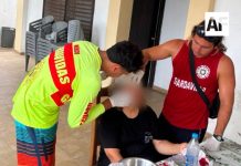 Elementos de UEPC Colima y de Manzanillo brindan atención a mujer de Mazamitla, en Miramar