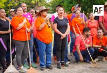 Macro Brigada de Limpieza en VdeA interviene espacio deportivo Dragones