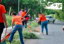 Realizan Macrobrigada de Limpieza número 26, en Villa de Álvarez