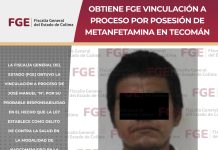 Obtiene FGE vinculación a proceso por posesión de metanfetamina en Tecomán