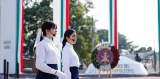 Gobernadora Indira Vizcaíno presidió la Ceremonia del 179 Aniversario de la Gesta de los Niños Héroes de Chapultepec