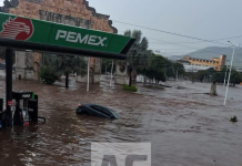 Una tromba dejó severas inundaciones en Zapotlanejo, Jalisco