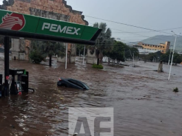 Una tromba dejó severas inundaciones en Zapotlanejo, Jalisco