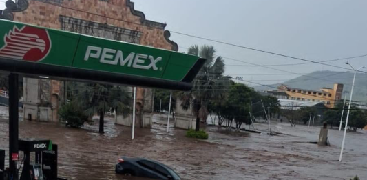 Una tromba dejó severas inundaciones en Zapotlanejo, Jalisco