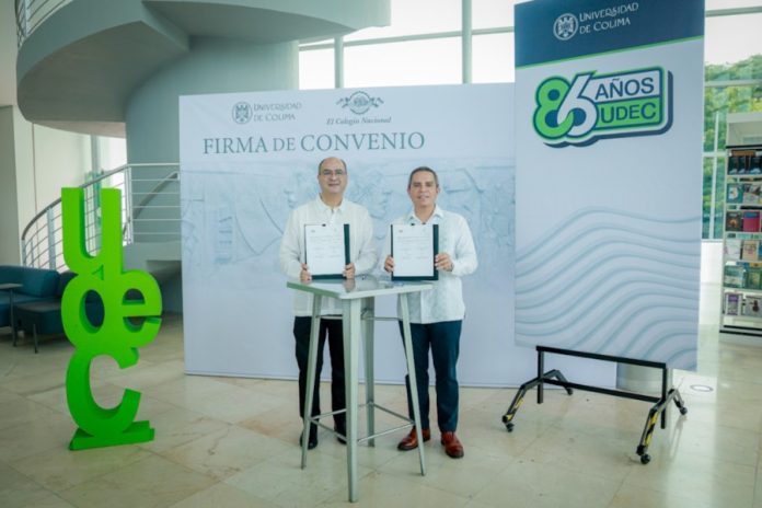Firma de convenio UdeC - El Colegio Nacional_a