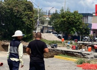 SIAPA tardará cinco días en reparar mega socavón que apareció en Guadalajara