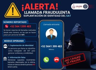 Policía Cibernética alerta por llamadas fraudulentas de supuestos empleados del SAT