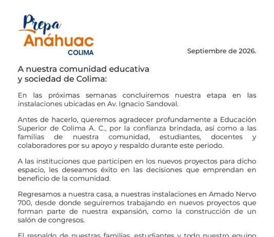 Prepa Anáhuac concluirá etapa en instalaciones que ocupó el Tecnológico de Monterrey