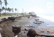 Autoridades supervisan daños en playas de Tecomán tras el paso del huracán ‘Polo’