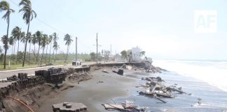 Autoridades supervisan daños en playas de Tecomán tras el paso del huracán ‘Polo’