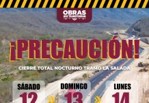 Seidum Colima alerta sobre cierre total nocturno en ‘La Salada’ este sábado, domingo y lunes