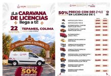 Gobierno de Indira Vizcaíno llevará a Tepames la Caravana de Licencias con 50% de descuento