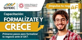 Sefidec Colima invita a capacitación gratuita para formalizar negocios ante el SAT