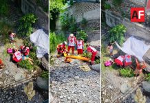 Joven de 17 años resulta lesionada tras caer de puente peatonal en Colima