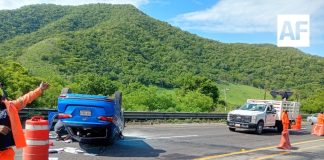 Accidente afecta circulación en la autopista Tecomán-Colima, pasando Tecolapa