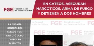 En cateos, aseguran narcóticos, arma de fuego y detienen a dos hombres