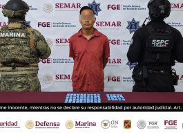 SSPC Colima y Marina detienen en Cuauhtémoc a distribuidor de droga del Cartel Los Mezcales