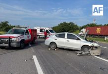 Hombre resulta lesionado tras accidente en la autopista Colima-Guadalajara
