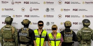 FGE, Marina y SSPC aprehenden a 2 objetivos presuntos integrantes del Cartel Los Mezcales; les aseguran más de 200 dosis de droga sintética