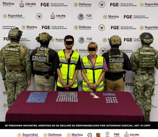 FGE, Marina y SSPC aprehenden a 2 objetivos presuntos integrantes del Cartel Los Mezcales; les aseguran más de 200 dosis de droga sintética