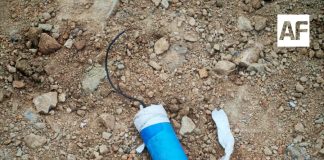 Localizan supuesto artefacto explosivo en zona de obras de puente en Tapeixtles