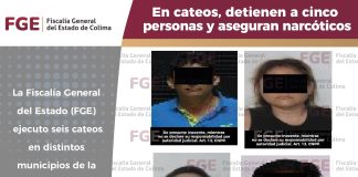 En cateos, detienen a cinco personas y aseguran narcóticos
