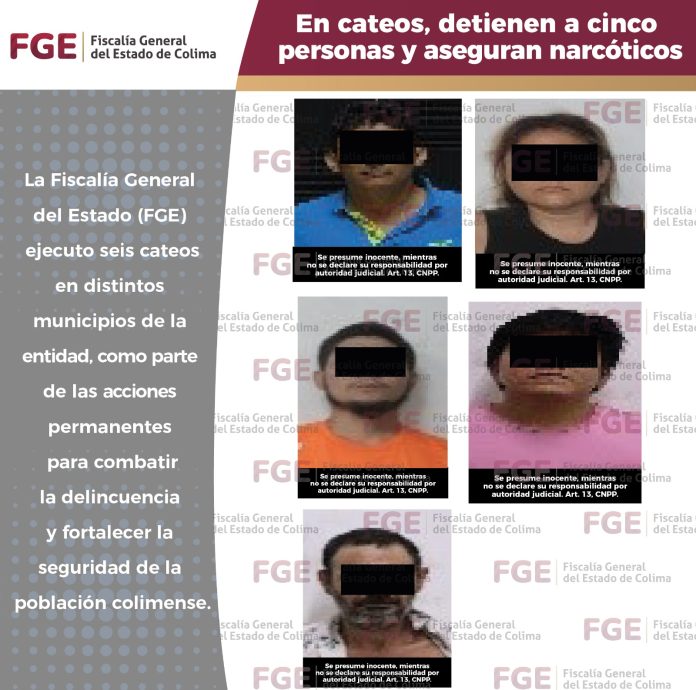 fgr cateos detenidos cinco personas