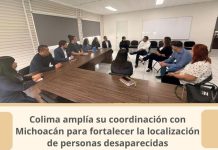 Colima amplía su coordinación con Michoacán para fortalecer la localización de personas desaparecidas