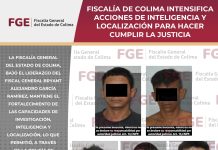 Fiscalía de Colima intensifica acciones de inteligencia y localización para hacer cumplir la justicia
