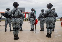 Gobernadora Indira Vizcaíno asistió a inauguración de nuevas instalaciones de la Guardia Nacional en Tecomán