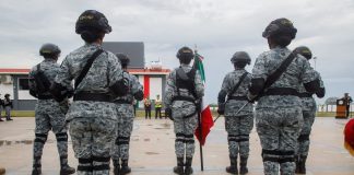 Gobernadora Indira Vizcaíno asistió a inauguración de nuevas instalaciones de la Guardia Nacional en Tecomán