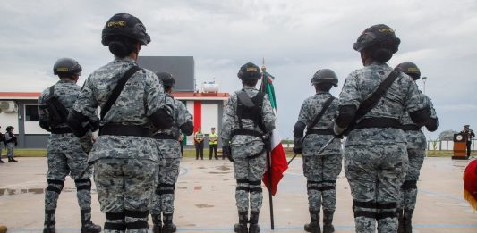 Gobernadora Indira Vizcaíno asistió a inauguración de nuevas instalaciones de la Guardia Nacional en Tecomán