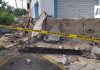 Colapsa marquesina de locales comerciales en el centro de Colima; no hay personas lesionadas