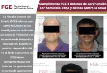 Cumplimenta FGE 3 órdenes de aprehensión por homicidio, robo y delitos contra la salud