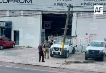 Poste queda suspendido tras ser trozado en el bulevar Rodolfo Chávez Carrillo de Colima