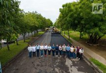 Indira Vizcaíno supervisó la rehabilitación de la avenida Lapislázuli en Villa de Álvarez
