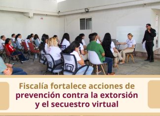 Fiscalía fortalece acciones de prevención contra la extorsión y el secuestro virtual