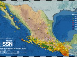 SSN reporta 3 mil 752 sismos en agosto; en los 8 primeros meses de 2026 hay registro de 27 mil 890