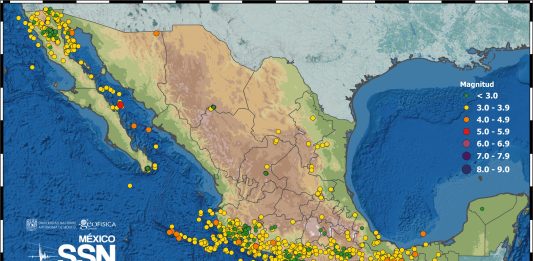 SSN reporta 3 mil 752 sismos en agosto; en los 8 primeros meses de 2026 hay registro de 27 mil 890