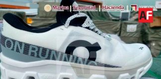 Detectan en la Aduana de Manzanillo más de 11 mil pares de tenis presuntamente apócrifos