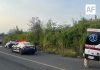 Volcadura de camioneta deja un lesionado en Quesería, Cuauhtémoc