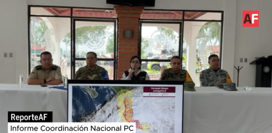 PC Nacional suspende movilidad no esencial en municipios de cuatro estados por huracán Simón